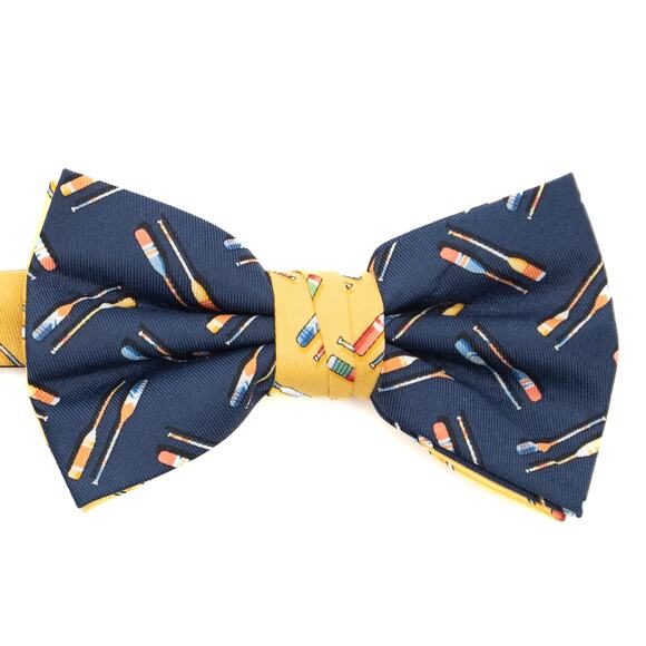 Saddlebred Adjustable Pre-tied Yellow Rowing Oar Bowtie - Picture 1 of 6